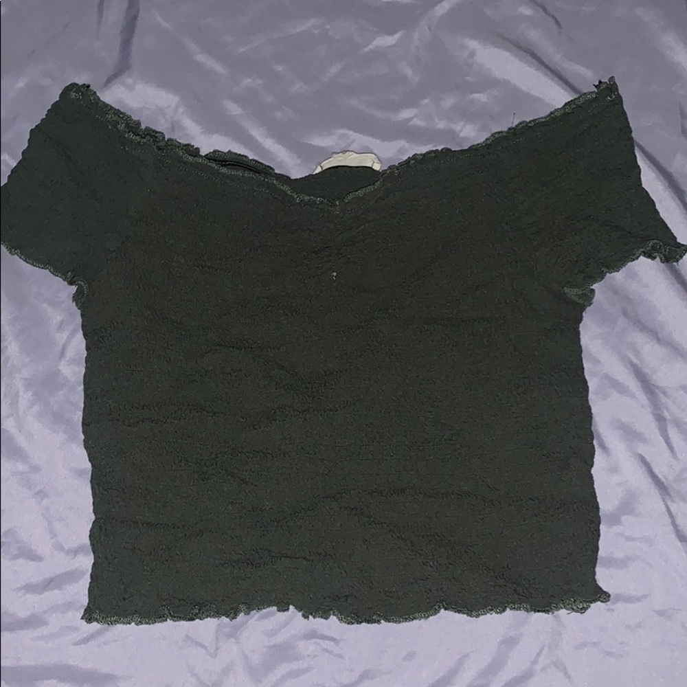 Off the shoulder crop top
